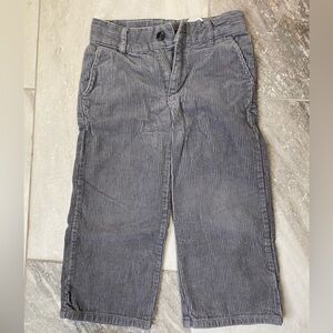 Janie and Jack gray corduroy pants toddler size 3